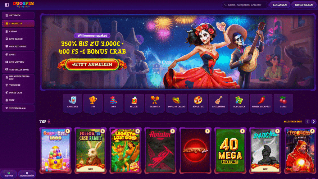 duospin casino review plus bonus crab wallpaper deutsch
