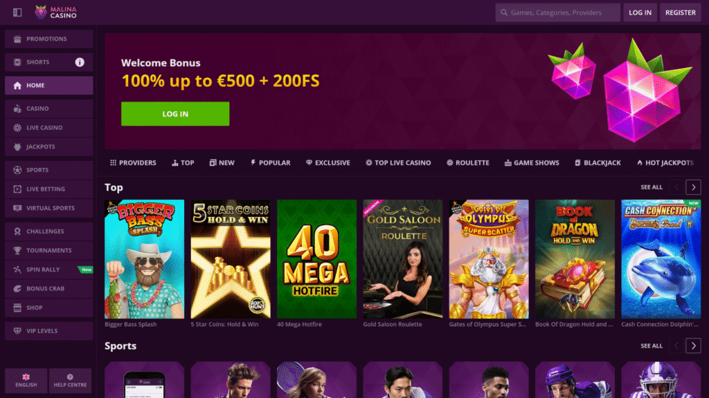 malina bonus crab casino wallpaper 1