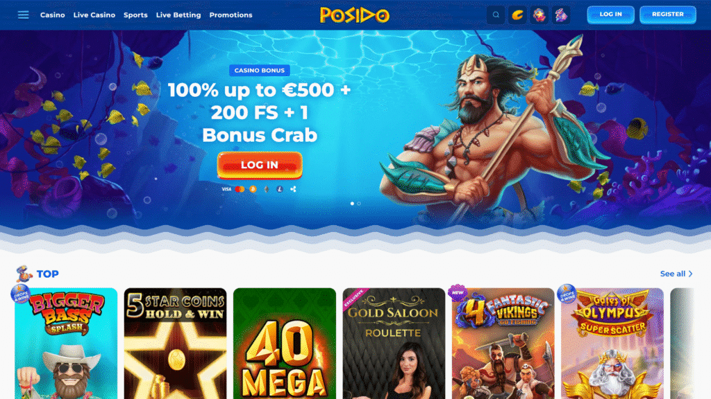 posido bonus crab casino wallpaper