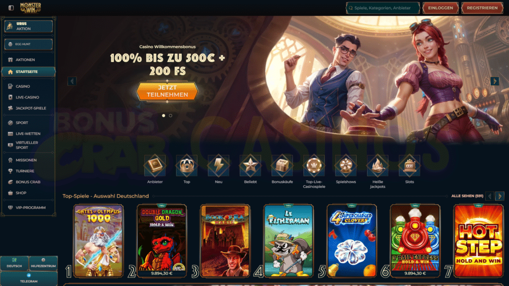 monsterwin casino wallpaper bonus crab casino DE